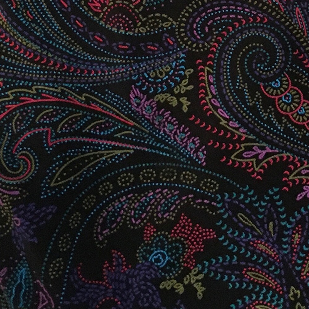NWT COLDWATER CREEK RETRO PAISLEY PANTS - Picture 9 of 9